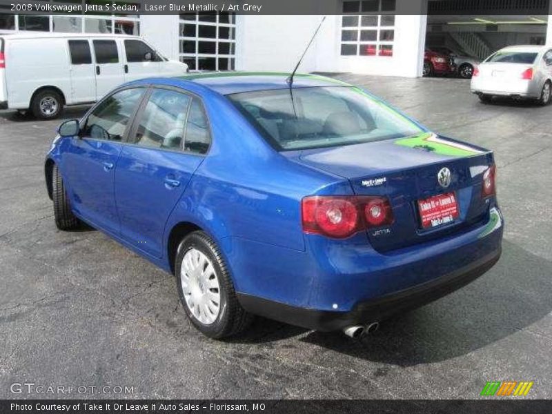 Laser Blue Metallic / Art Grey 2008 Volkswagen Jetta S Sedan