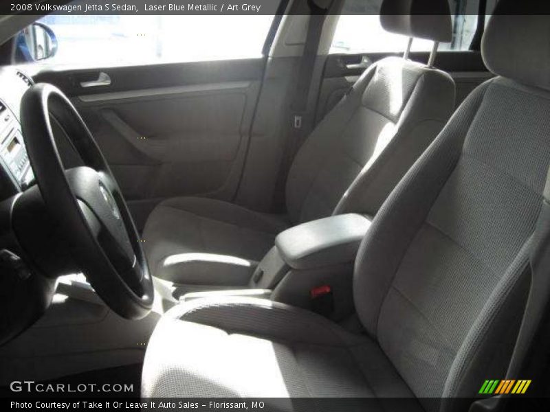 Laser Blue Metallic / Art Grey 2008 Volkswagen Jetta S Sedan