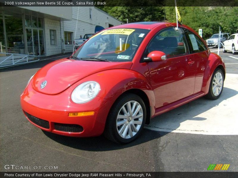 Salsa Red / Black 2008 Volkswagen New Beetle SE Coupe