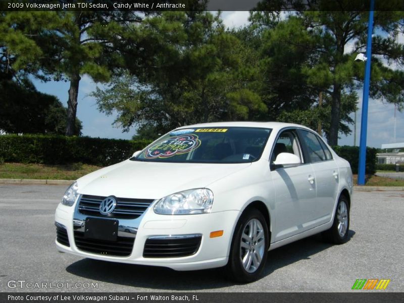Candy White / Anthracite 2009 Volkswagen Jetta TDI Sedan