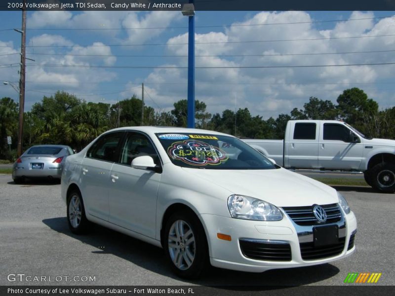 Candy White / Anthracite 2009 Volkswagen Jetta TDI Sedan