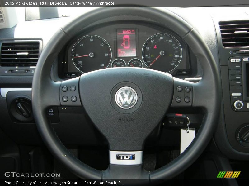 Candy White / Anthracite 2009 Volkswagen Jetta TDI Sedan