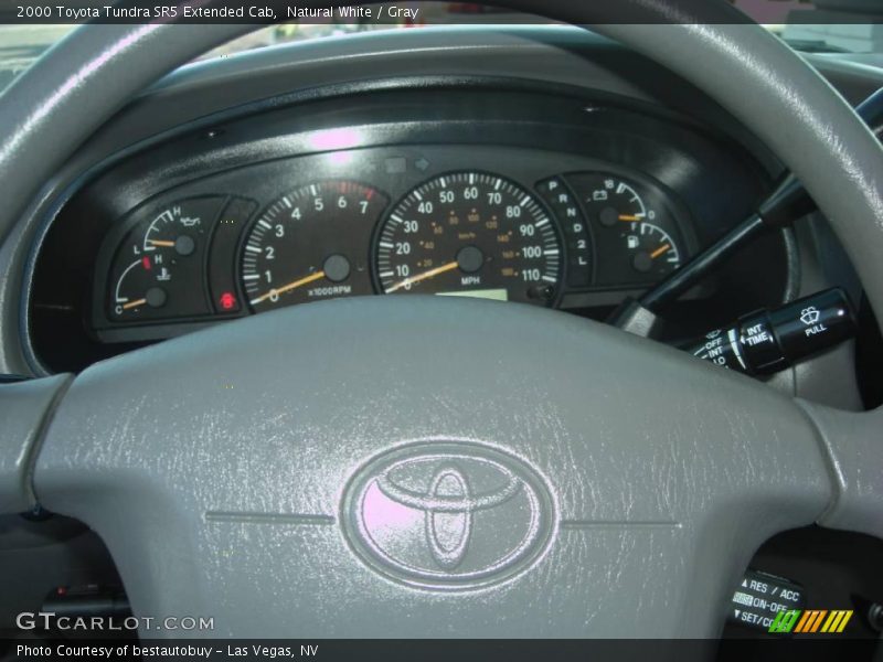 Natural White / Gray 2000 Toyota Tundra SR5 Extended Cab
