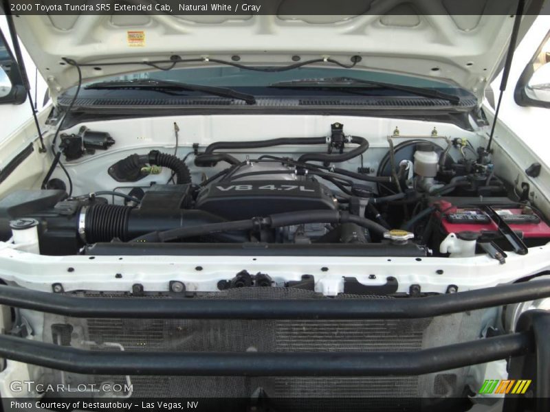 Natural White / Gray 2000 Toyota Tundra SR5 Extended Cab