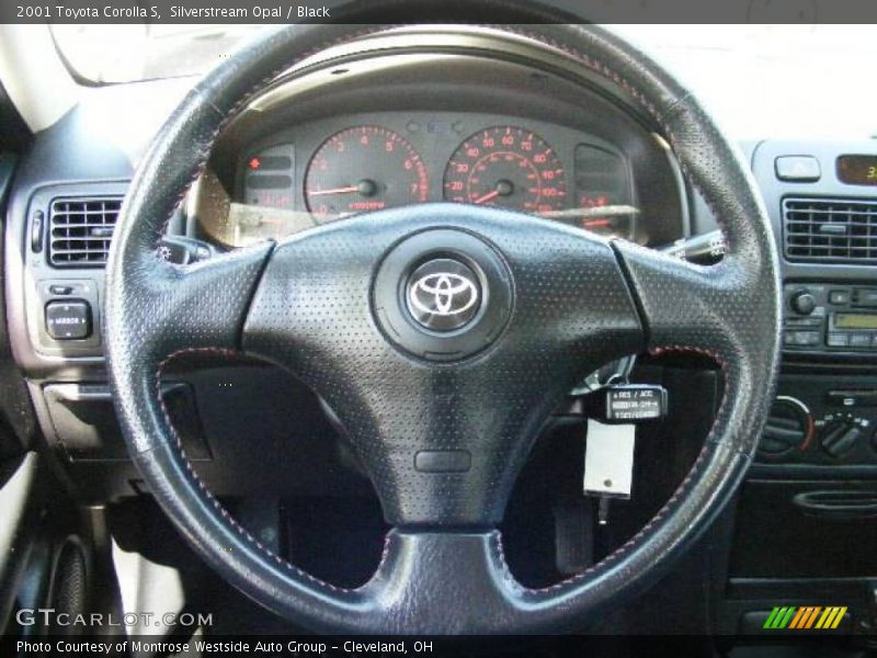 Silverstream Opal / Black 2001 Toyota Corolla S