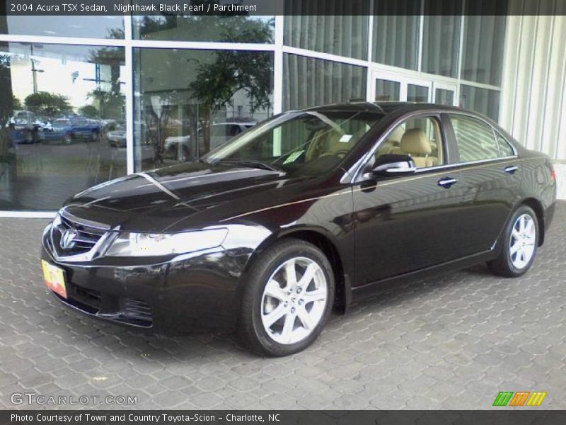Nighthawk Black Pearl / Parchment 2004 Acura TSX Sedan