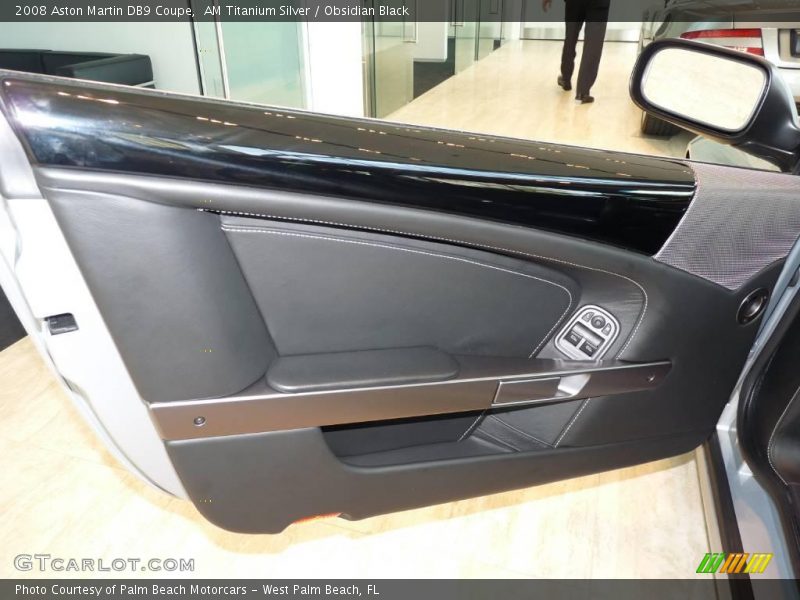 AM Titanium Silver / Obsidian Black 2008 Aston Martin DB9 Coupe