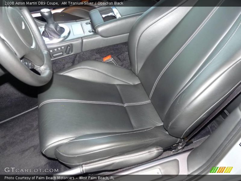 AM Titanium Silver / Obsidian Black 2008 Aston Martin DB9 Coupe
