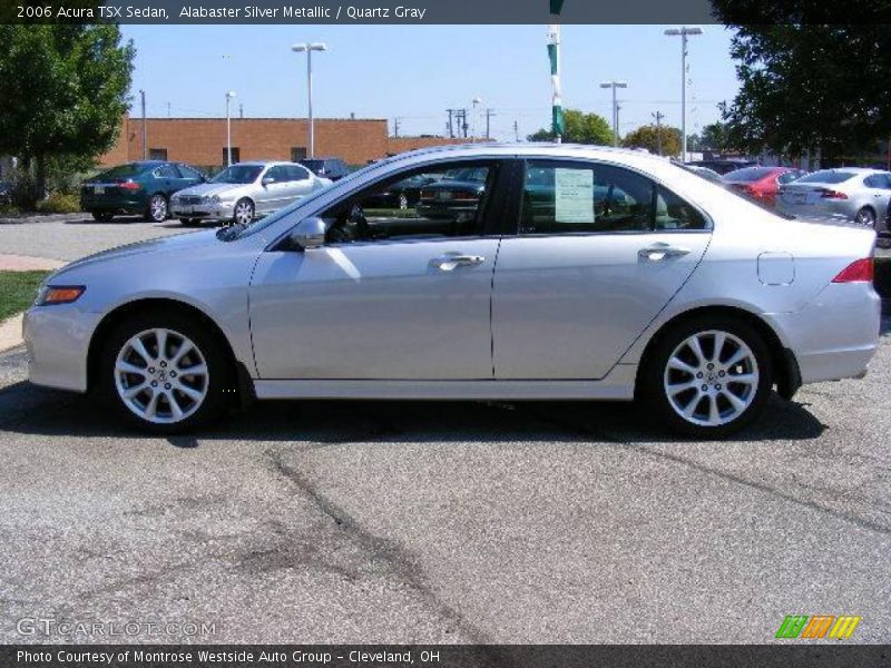 Alabaster Silver Metallic / Quartz Gray 2006 Acura TSX Sedan