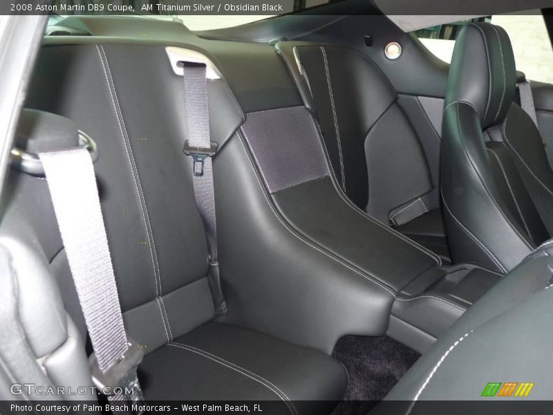 AM Titanium Silver / Obsidian Black 2008 Aston Martin DB9 Coupe