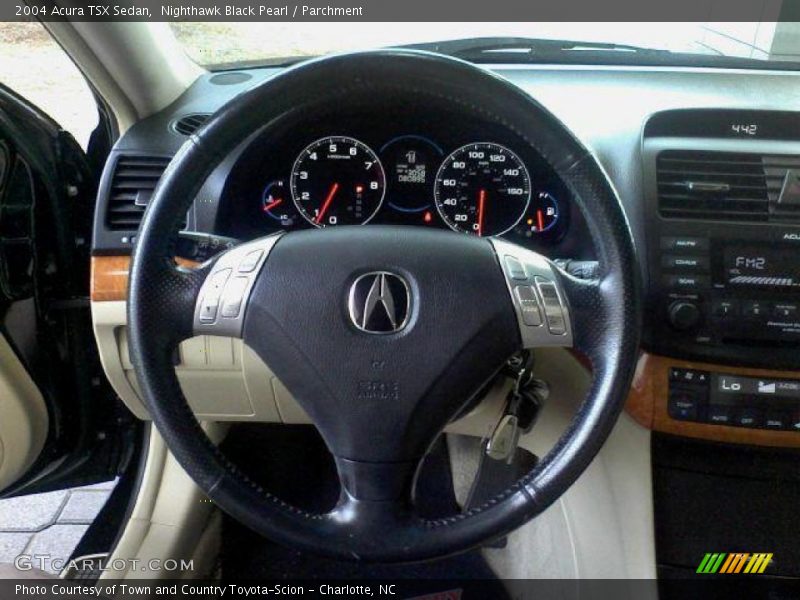 Nighthawk Black Pearl / Parchment 2004 Acura TSX Sedan