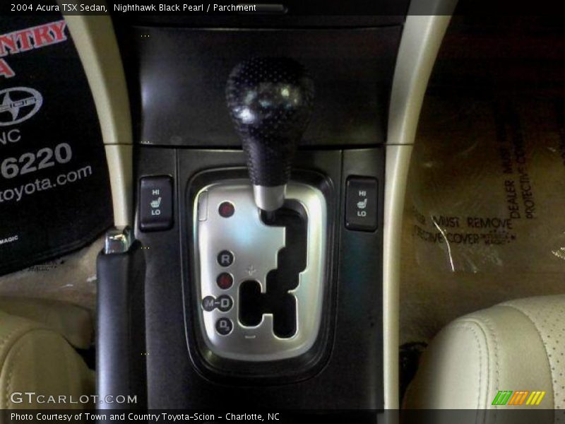 Nighthawk Black Pearl / Parchment 2004 Acura TSX Sedan