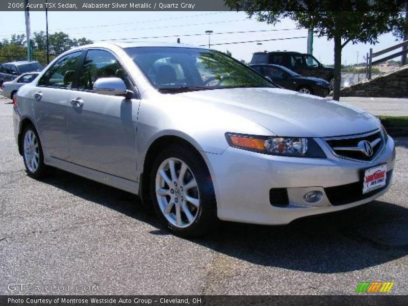 Alabaster Silver Metallic / Quartz Gray 2006 Acura TSX Sedan