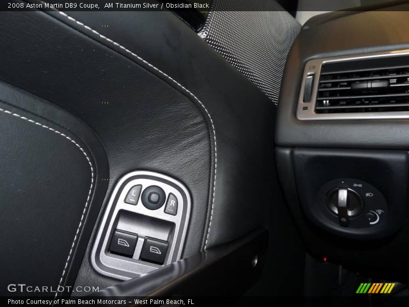 AM Titanium Silver / Obsidian Black 2008 Aston Martin DB9 Coupe