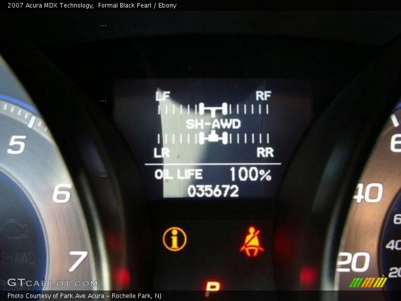 Formal Black Pearl / Ebony 2007 Acura MDX Technology