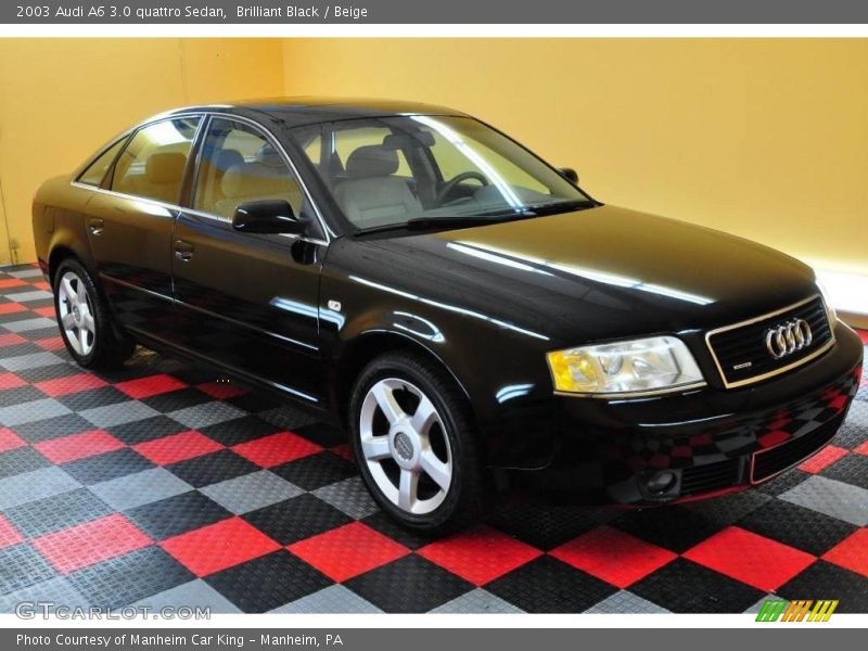 Brilliant Black / Beige 2003 Audi A6 3.0 quattro Sedan