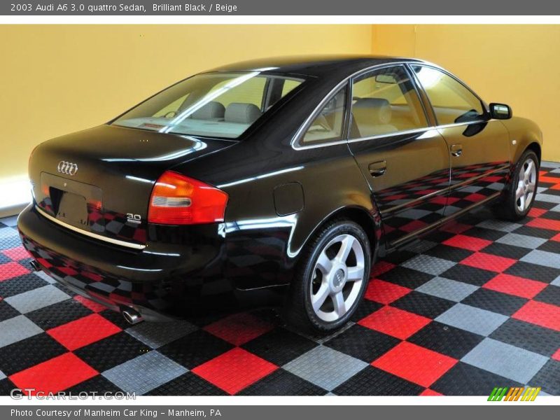 Brilliant Black / Beige 2003 Audi A6 3.0 quattro Sedan