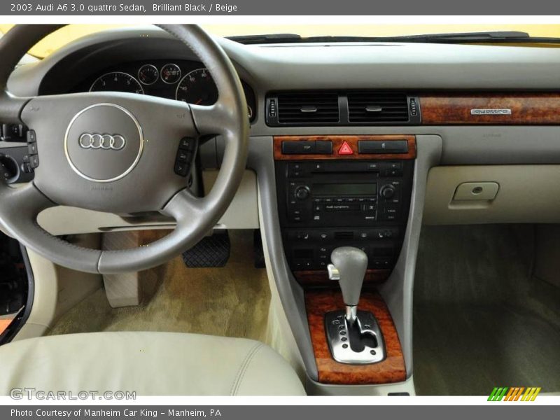 Brilliant Black / Beige 2003 Audi A6 3.0 quattro Sedan