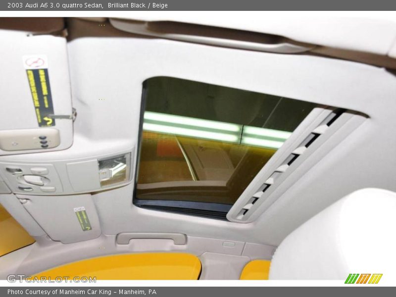 Brilliant Black / Beige 2003 Audi A6 3.0 quattro Sedan