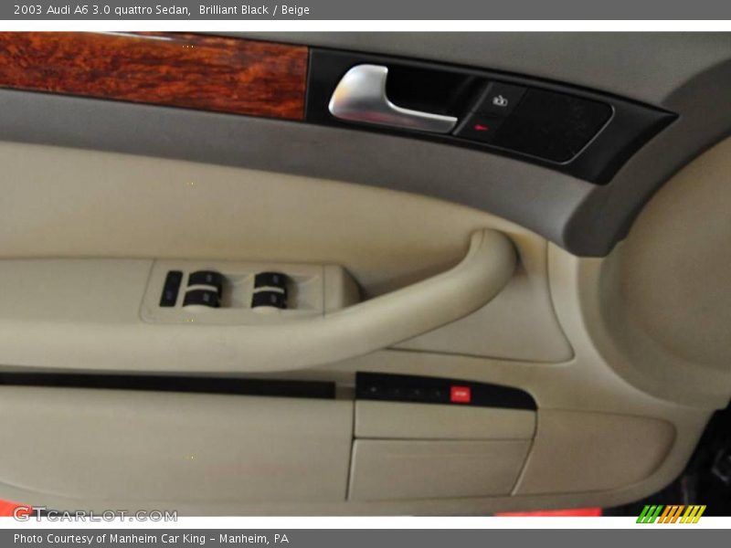 Brilliant Black / Beige 2003 Audi A6 3.0 quattro Sedan