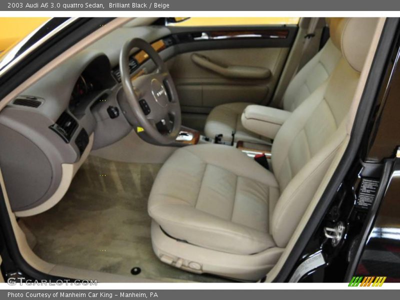 Brilliant Black / Beige 2003 Audi A6 3.0 quattro Sedan