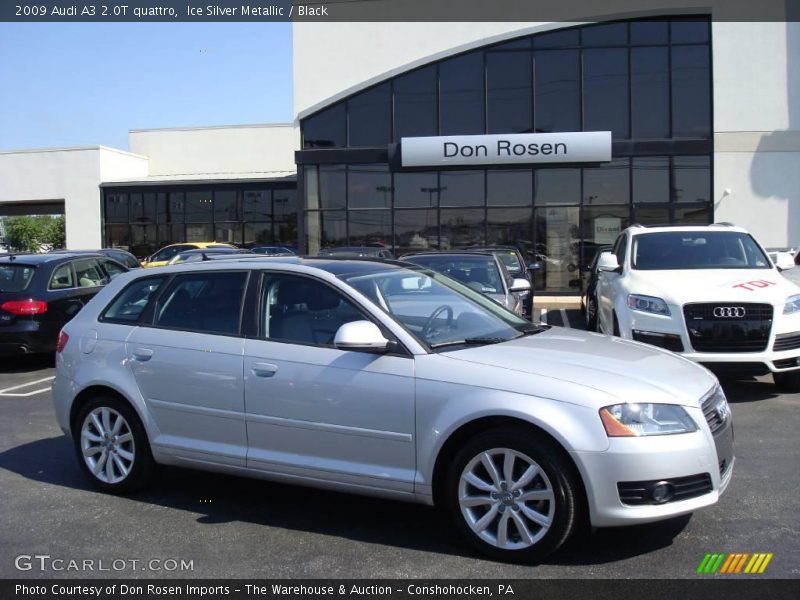 Ice Silver Metallic / Black 2009 Audi A3 2.0T quattro