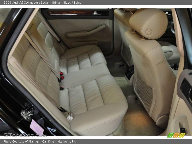 Brilliant Black / Beige 2003 Audi A6 3.0 quattro Sedan