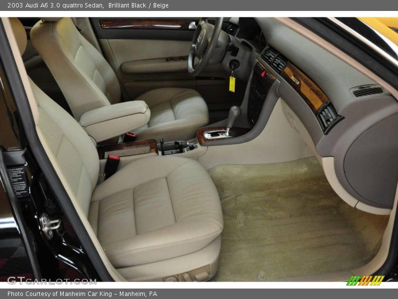 Brilliant Black / Beige 2003 Audi A6 3.0 quattro Sedan