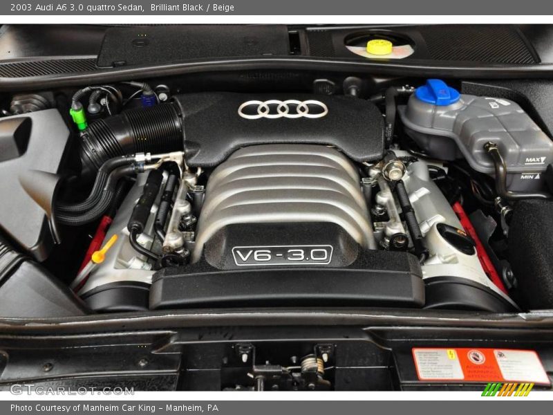 Brilliant Black / Beige 2003 Audi A6 3.0 quattro Sedan