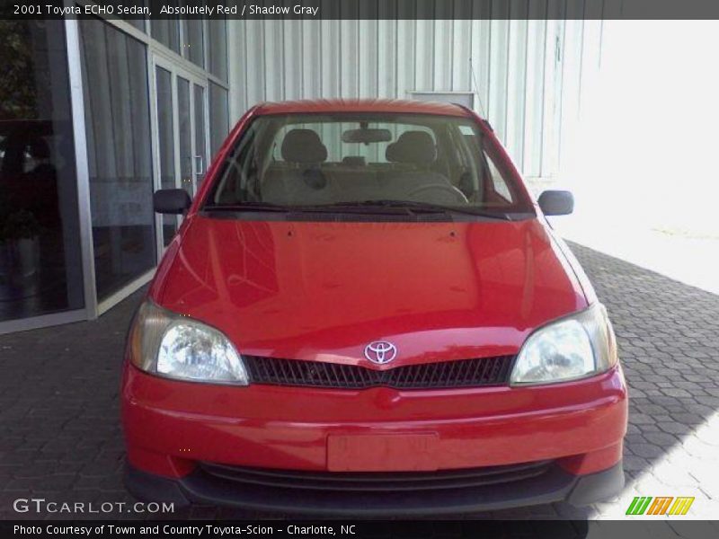 Absolutely Red / Shadow Gray 2001 Toyota ECHO Sedan