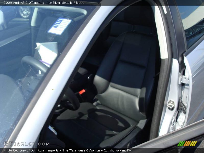 Ice Silver Metallic / Black 2009 Audi A3 2.0T quattro
