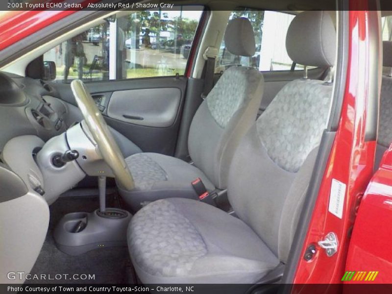 Absolutely Red / Shadow Gray 2001 Toyota ECHO Sedan