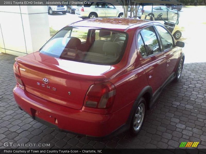 Absolutely Red / Shadow Gray 2001 Toyota ECHO Sedan