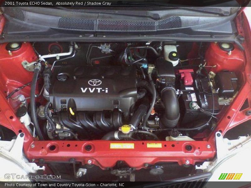 Absolutely Red / Shadow Gray 2001 Toyota ECHO Sedan