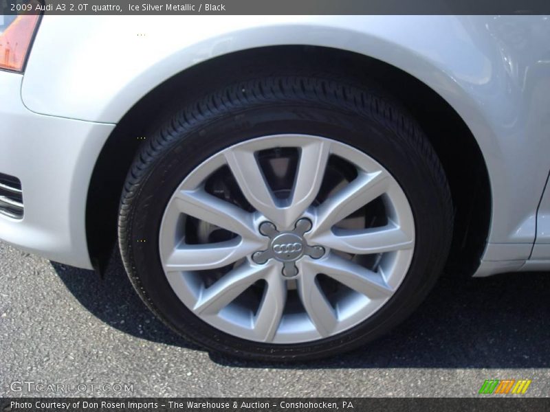 Ice Silver Metallic / Black 2009 Audi A3 2.0T quattro