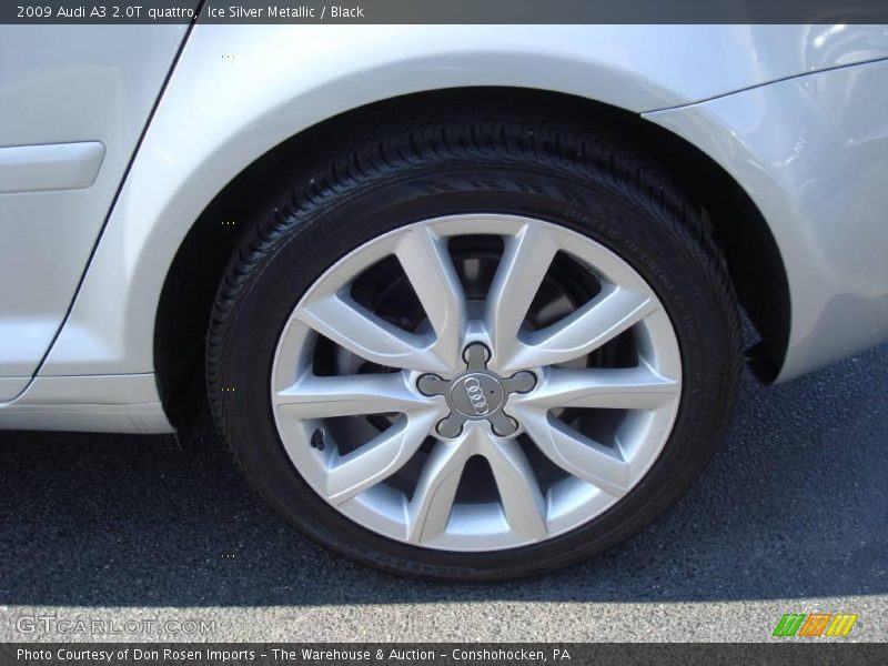 Ice Silver Metallic / Black 2009 Audi A3 2.0T quattro