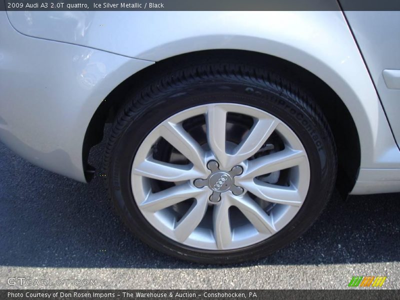 Ice Silver Metallic / Black 2009 Audi A3 2.0T quattro