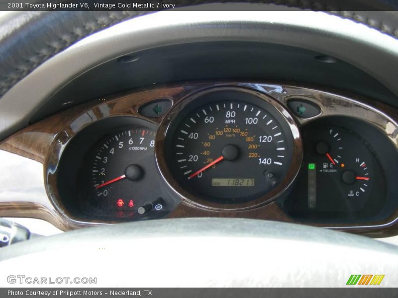 Vintage Gold Metallic / Ivory 2001 Toyota Highlander V6