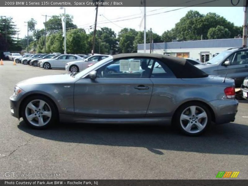 Space Grey Metallic / Black 2009 BMW 1 Series 135i Convertible