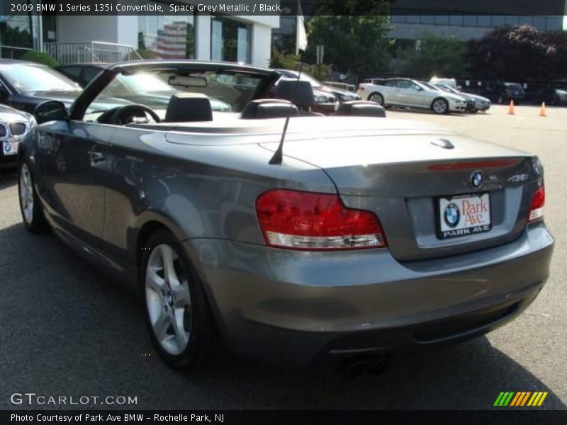 Space Grey Metallic / Black 2009 BMW 1 Series 135i Convertible