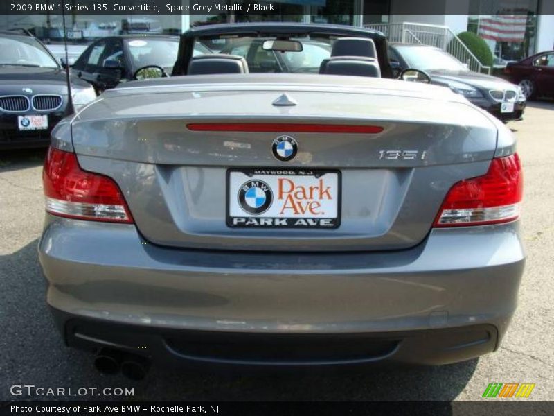 Space Grey Metallic / Black 2009 BMW 1 Series 135i Convertible