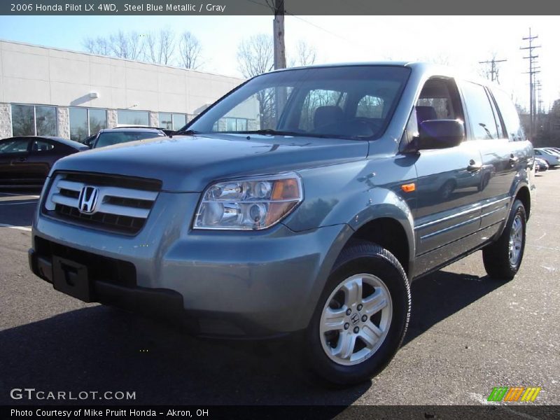 Steel Blue Metallic / Gray 2006 Honda Pilot LX 4WD