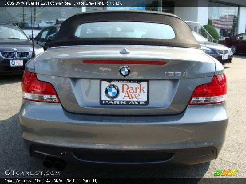 Space Grey Metallic / Black 2009 BMW 1 Series 135i Convertible