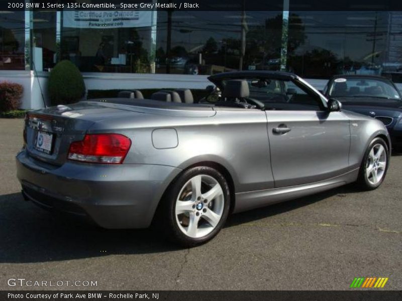 Space Grey Metallic / Black 2009 BMW 1 Series 135i Convertible