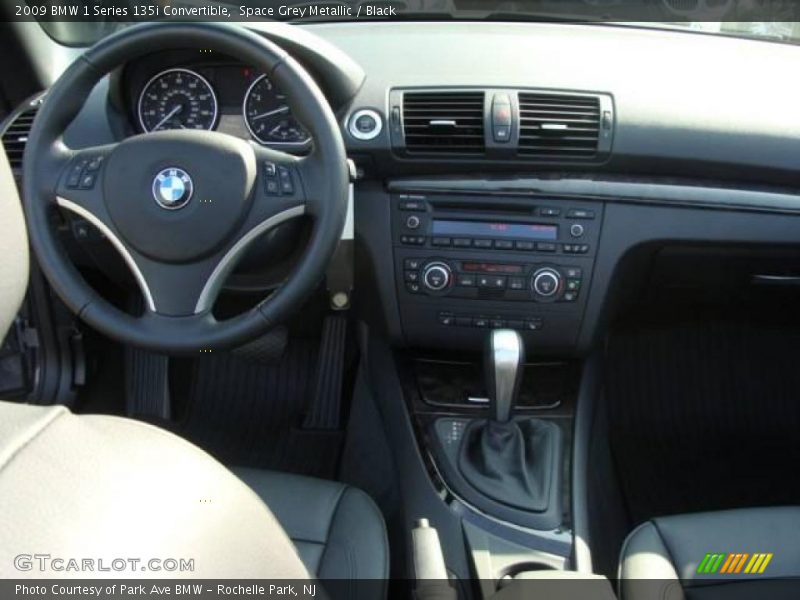 Space Grey Metallic / Black 2009 BMW 1 Series 135i Convertible
