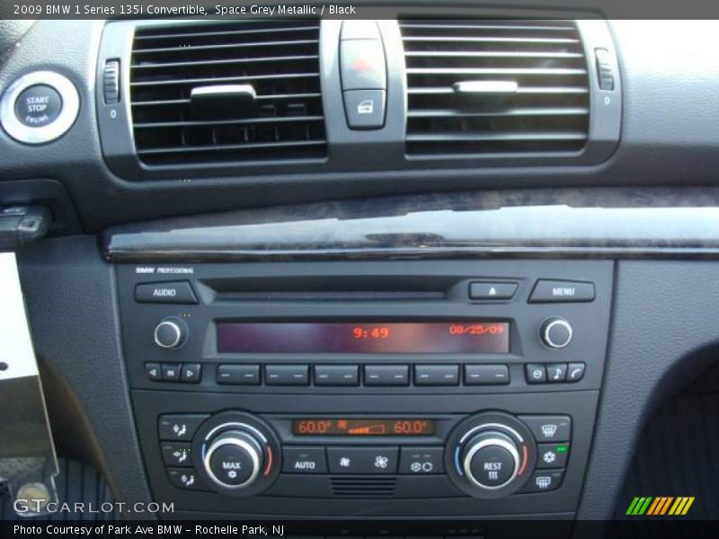 Space Grey Metallic / Black 2009 BMW 1 Series 135i Convertible