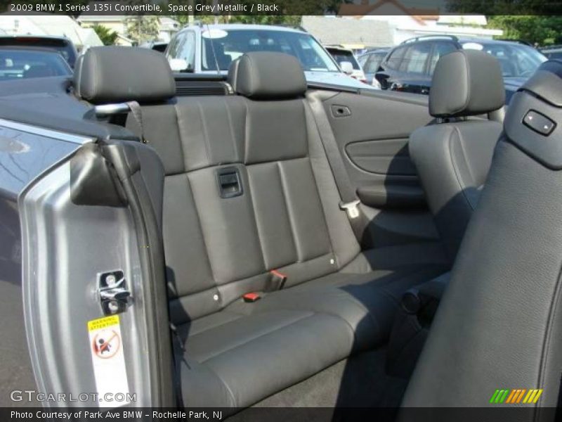 Space Grey Metallic / Black 2009 BMW 1 Series 135i Convertible