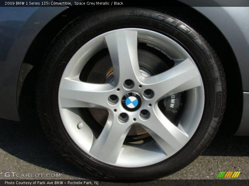 Space Grey Metallic / Black 2009 BMW 1 Series 135i Convertible