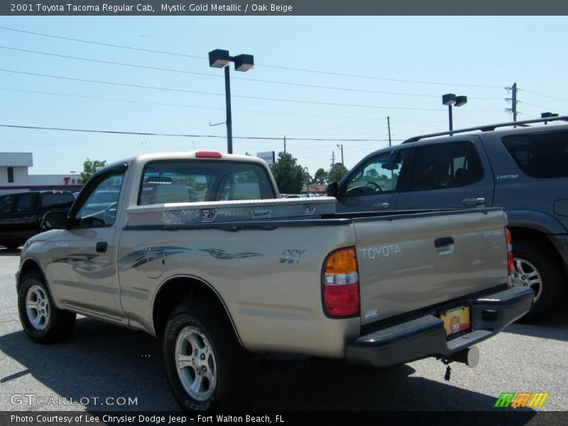 Mystic Gold Metallic / Oak Beige 2001 Toyota Tacoma Regular Cab