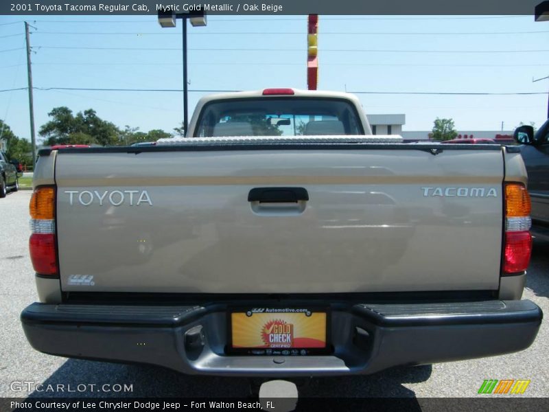 Mystic Gold Metallic / Oak Beige 2001 Toyota Tacoma Regular Cab